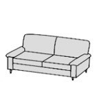 2-Sitzer-Sofa (Standard-Ausführung)