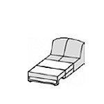 2-Sitzer-Element mit Bettfunktion<br>(130 cm)