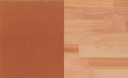 Metall: Copper | Holzplatte: Kernbuche