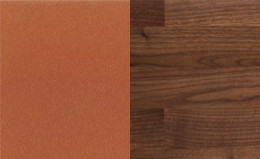 Metall: Copper | Holzplatte: Nussbaum